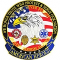 PATCH-AMERICAN HEROES (XLG) (12-1/2") PATCH-AMERICAN HEROES (XLG) (12-1/2")